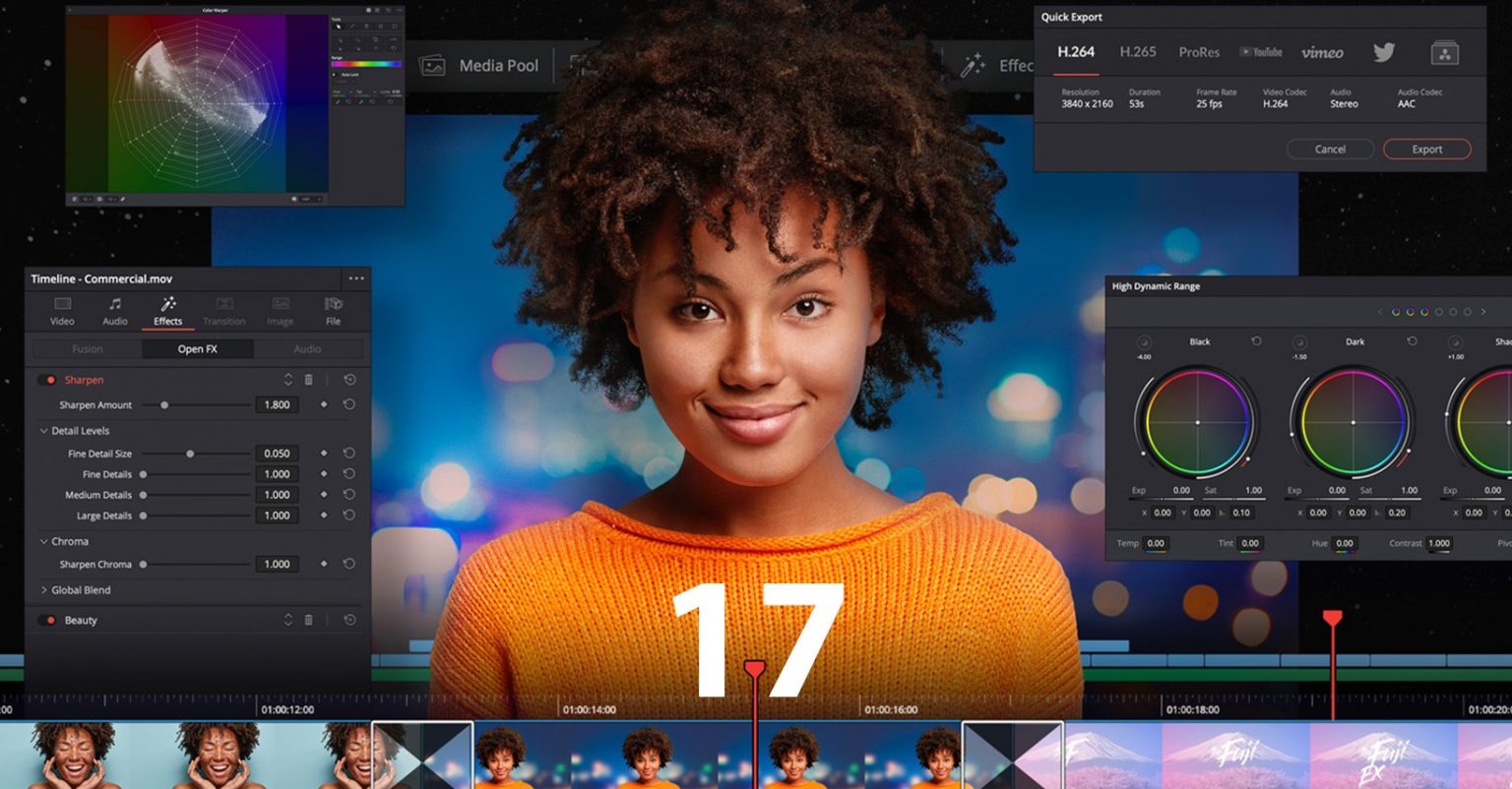Nowości w DaVinci Resolve 17: Cut & Edit Page
